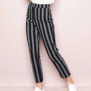 Brandy Melville High Waisted Striped Tilden Pants